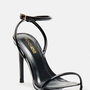 Fashion Nova Glossy Black Heels